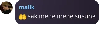 Sticker from mana tahan