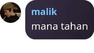 Sticker from mana tahan