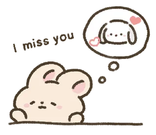 🐰 emoji ₍ 𑀉᧐᥎ᥱ & ᥴᥙᴛᥱ rᥲδδiᴛs ₎ ˚₊· ♡ @mewsticks Telegram sticker 23 of 40