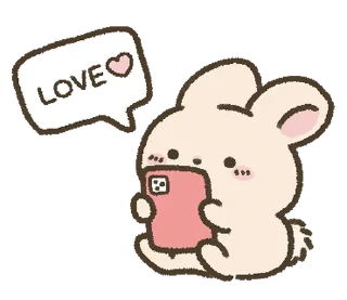 🐰 emoji ₍ 𑀉᧐᥎ᥱ & ᥴᥙᴛᥱ rᥲδδiᴛs ₎ ˚₊· ♡ @mewsticks Telegram sticker 24 of 40