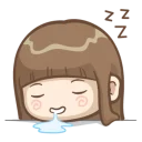 😴 emoji @tikelmu Natcha's daily life Telegram sticker 19 of 41