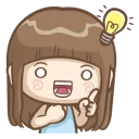 💡 emoji @tikelmu Natcha's daily life Telegram sticker 4 of 41