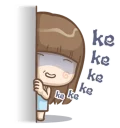 😏 emoji @tikelmu Natcha's daily life Telegram sticker 23 of 41