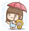 ☔ emoji @tikelmu Natcha's daily life Telegram sticker 10 of 41