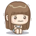 😟 emoji @tikelmu Natcha's daily life Telegram sticker 11 of 41