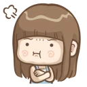 😤 emoji @tikelmu Natcha's daily life Telegram sticker 17 of 41