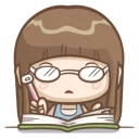 🤓 emoji @tikelmu Natcha's daily life Telegram sticker 24 of 41