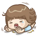 😫 emoji @tikelmu Natcha's daily life Telegram sticker 21 of 41