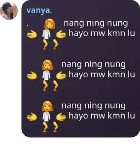 👩‍🦰 emoji PPKM [ planga plongo kurang mo pack by @QuotLyBot Telegram sticker 7 of 12