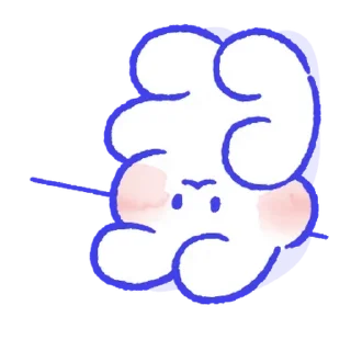 💬 emoji 몽글몽글 토끼 몽몽이! By @KakaoEmoticon Telegram sticker 16 of 24