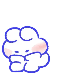 💬 emoji 몽글몽글 토끼 몽몽이! By @KakaoEmoticon Telegram sticker 14 of 24