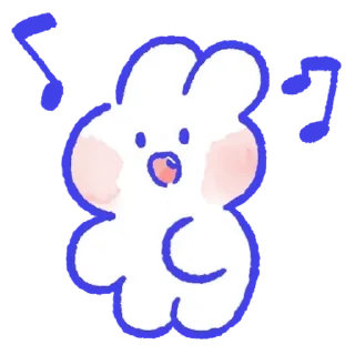💬 emoji 몽글몽글 토끼 몽몽이! By @KakaoEmoticon Telegram sticker 9 of 24
