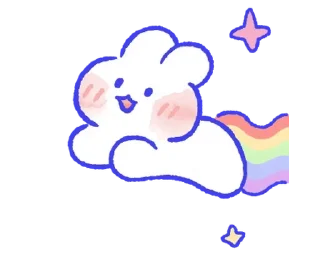 Sticker from 몽글몽글 토끼 몽몽이! By @KakaoEmoticon