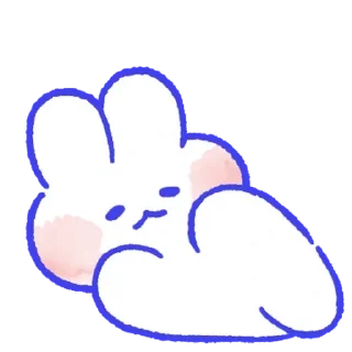 💬 emoji 몽글몽글 토끼 몽몽이! By @KakaoEmoticon Telegram sticker 7 of 24