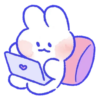 💬 emoji 몽글몽글 토끼 몽몽이! By @KakaoEmoticon Telegram sticker 13 of 24