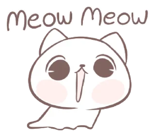 Sticker from Marshmallow Puppies: kitty! @HOWTOBEBITCH