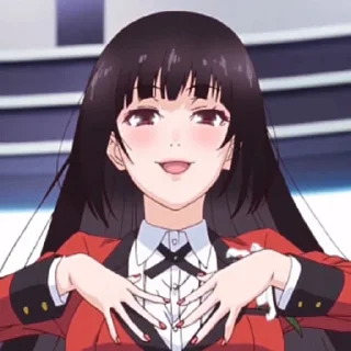 ♣️ emoji Yumeko Jabami - @BlossomLand @wNezukoKamado Telegram sticker 21 of 80