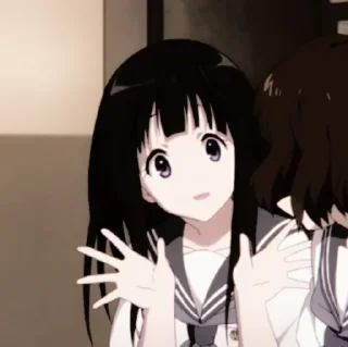 Sticker from chitanda eru @TikelAnimeXixixi