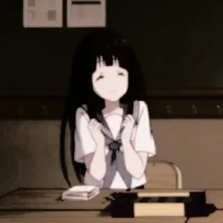 Sticker from chitanda eru @TikelAnimeXixixi