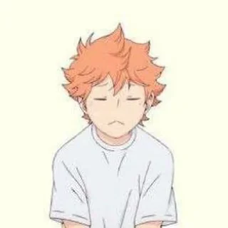 Sticker from hinata shoyo by pinterest