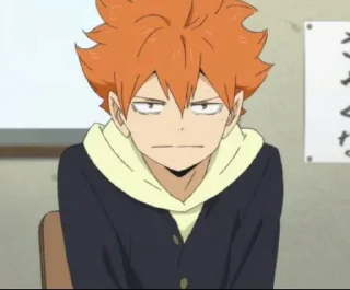 Sticker from hinata shoyo by pinterest