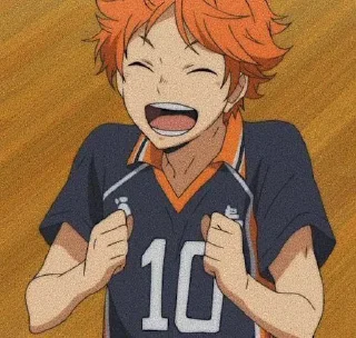 Sticker from hinata shoyo by pinterest