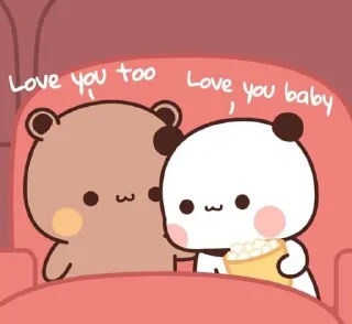 ❤️ emoji Bear & Panda By @about_cute_shincha0 .s kang pack 1 Telegram sticker 9 of 120