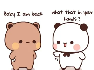 ❤️ emoji Bear & Panda By @about_cute_shincha0 .s kang pack 1 Telegram sticker 7 of 120