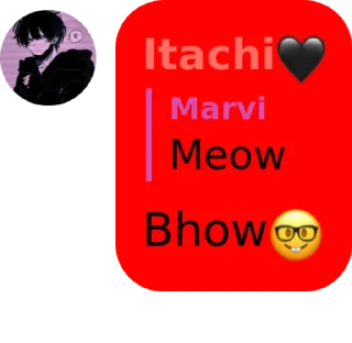🤓 emoji Itachi🖤's Telegram sticker 21 of 104