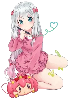Sticker from Sagiri Izumi @AnimeStickersIndo