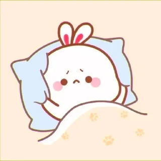 🍥 emoji cute bunny ⋆ Ꮺ ָ࣪ ۰ @seanptraa Telegram sticker 8 of 50