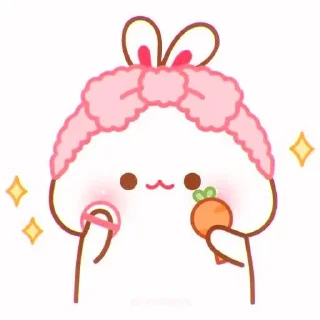🍥 emoji cute bunny ⋆ Ꮺ ָ࣪ ۰ @seanptraa Telegram sticker 7 of 50