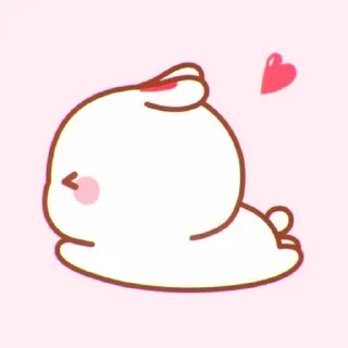 🍥 emoji cute bunny ⋆ Ꮺ ָ࣪ ۰ @seanptraa Telegram sticker 17 of 50