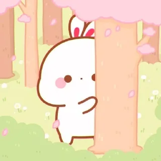 🍥 emoji cute bunny ⋆ Ꮺ ָ࣪ ۰ @seanptraa Telegram sticker 6 of 50