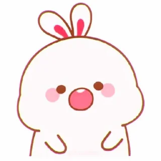 🍥 emoji cute bunny ⋆ Ꮺ ָ࣪ ۰ @seanptraa Telegram sticker 16 of 50