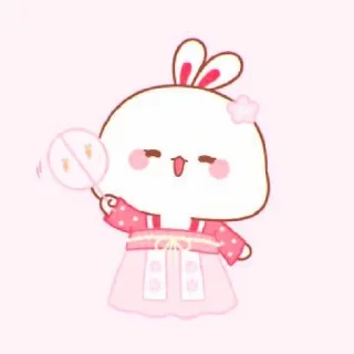 🍥 emoji cute bunny ⋆ Ꮺ ָ࣪ ۰ @seanptraa Telegram sticker 21 of 50