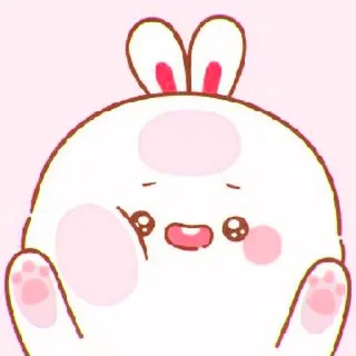 🍥 emoji cute bunny ⋆ Ꮺ ָ࣪ ۰ @seanptraa Telegram sticker 5 of 50