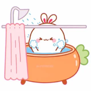🍥 emoji cute bunny ⋆ Ꮺ ָ࣪ ۰ @seanptraa Telegram sticker 23 of 50