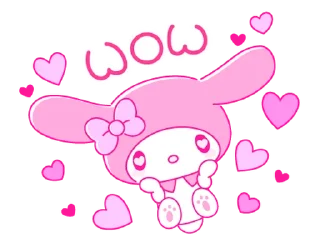 Sticker from My Melody PINK! PINK! @deazzle
