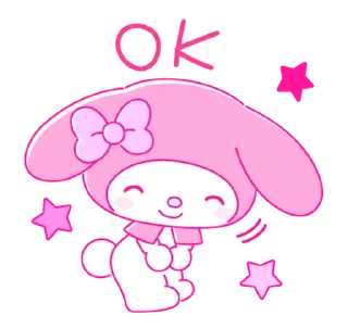 Sticker from My Melody PINK! PINK! @deazzle