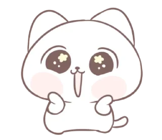 🐱 emoji Marshmallow Puppies: Kitty! 2 @LineStickerss Telegram sticker 19 of 40
