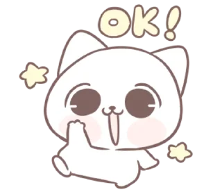 🐱 emoji Marshmallow Puppies: Kitty! 2 @LineStickerss Telegram sticker 18 of 40