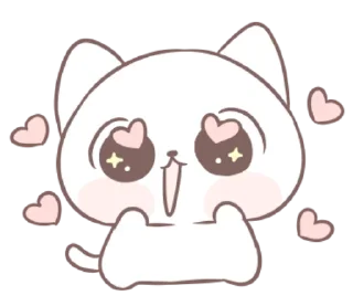 🐱 emoji Marshmallow Puppies: Kitty! 2 @LineStickerss Telegram sticker 11 of 40