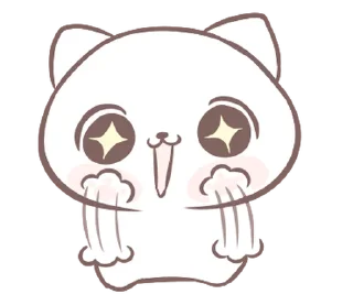 Sticker from Marshmallow Puppies kitty @moe_sticker_bot