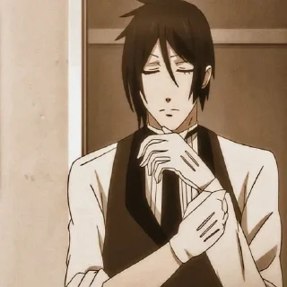 ⚜ emoji Sebastian Michaelis Telegram sticker 10 of 60