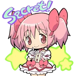 🤫 emoji Madoka Magica @skdneux Telegram sticker 6 of 110