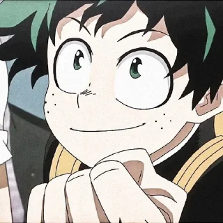 Sticker from Izuku midoriya