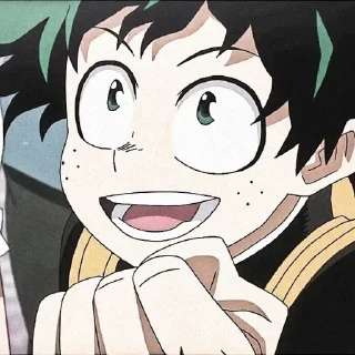 Sticker from Izuku midoriya