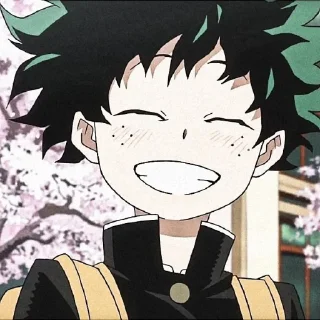Sticker from Izuku midoriya