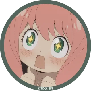 😍 emoji Anya Telegram sticker 15 of 40